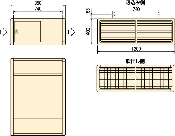 AT-220HD外形寸法図